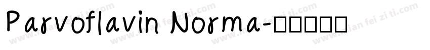 Parvoflavin Norma字体转换